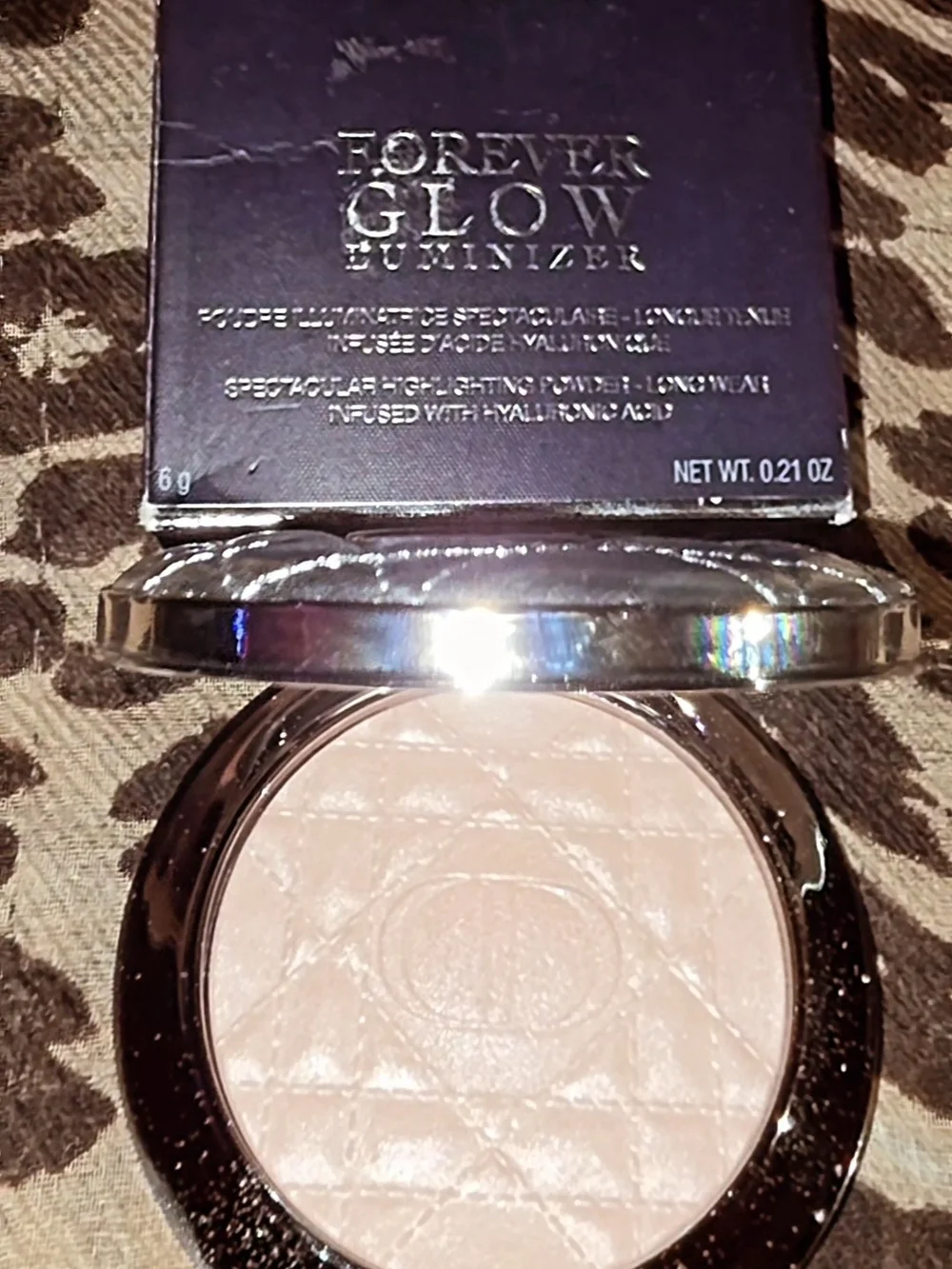 Dior Forever Glow Luminizer Compact in Metallic Silver